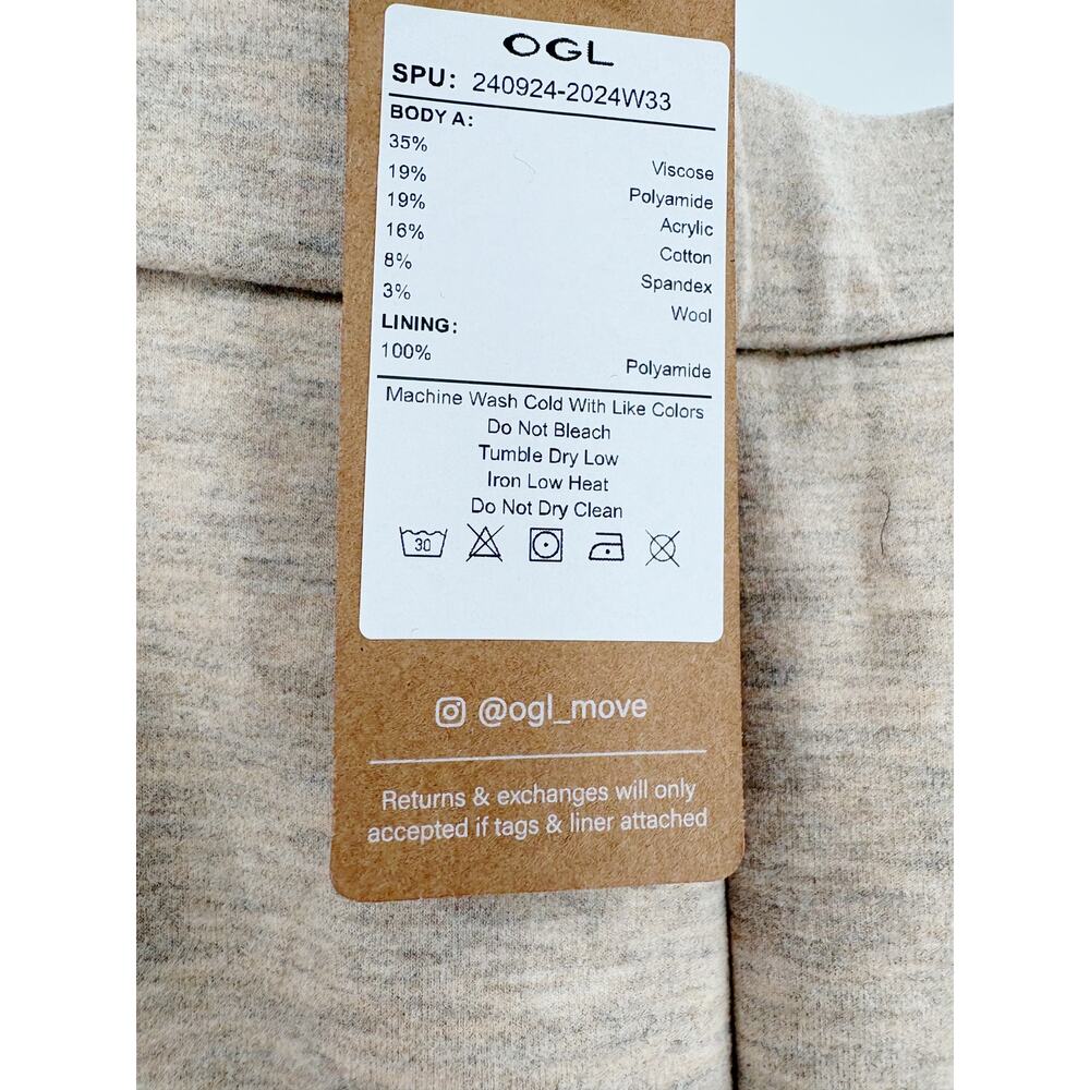 OGL Skirt Size XL NEW FuzzLuxe High Waisted Umbrella Hem Midi Skirt Cream - Picture 8 of 13